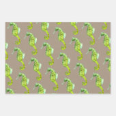 Rustikale Kraft Unterwasser-Farbenspiele Geschenkpapier Set (Vorderseite 3)