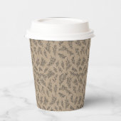 Rustikale Kraft verleiht Urlaubspapier-Cup Pappbecher (Links)