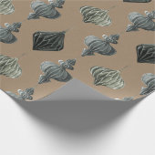 Rustikale Kraft Vintage skandinavische Papiersorna Geschenkpapier (Ecke)