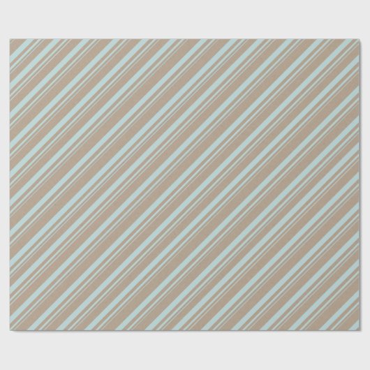 Rustikale Kraft-Wände-Grünstreifen Urlaub Geschenkpapier (Flach)