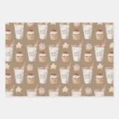 Rustikale Kraft Warme heiße Kakao Kekse Kekse Geschenkpapier Set (Vorderseite)