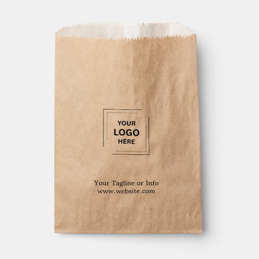 Rustikale Kraft Werbeproben-Tüte Geschäft-Logo Geschenktütchen (Vorderseite)