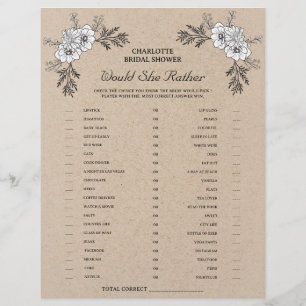 Rustikale Kraft würde eher Brautparty spielen Flyer