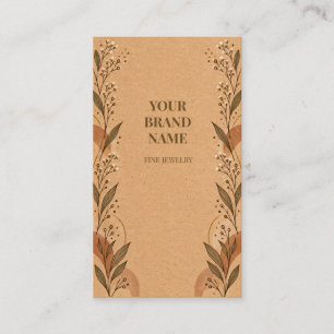 Rustikale Kraftpapier-Boho-Schmuck-Geschenk-Anhäng Visitenkarte