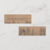 Rustikale Kraftpapier-Fallwinter-Kiefer, die Mini Visitenkarte (Vorne/Hinten)