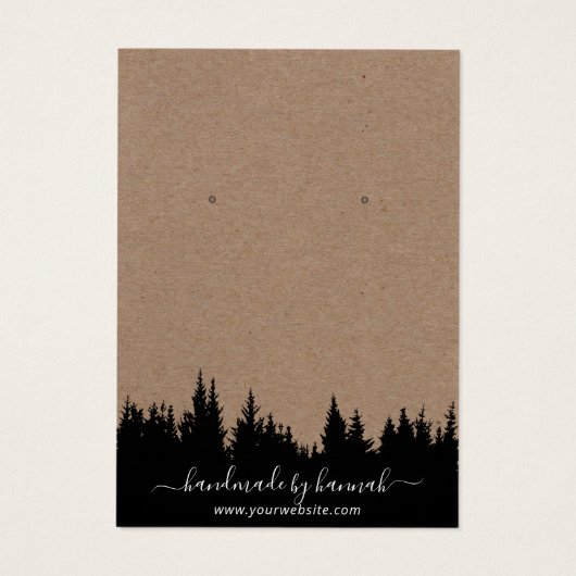 Rustikale Kraftwald-Handarbeit (Rückseite)