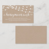 Rustikale Kraftzeichenleuchten, Hochzeitsfond Begleitkarte (Vorne/Hinten)