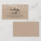 Rustikale Kraftzeichenleuchten, Hochzeitswünsche g Begleitkarte (Vorne/Hinten)