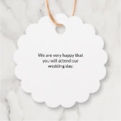 Rustikale Krananfänge Geschenkanhänger (Rückseite)