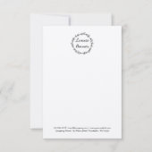 Rustikale Kranzkarte Dankeskarte (Vorderseite)