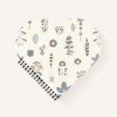 Rustikale Kräuter Blaubraun Notizblock (Vorderseite)