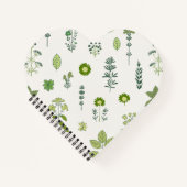 Rustikale Kräuter grün Notizblock (Vorderseite)