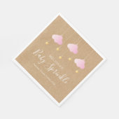 Rustikale Krawatte mit 2 inkl. Sprinkring Babydusc Serviette (Ecke)