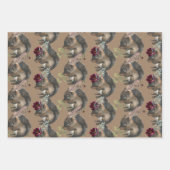 Rustikale Krawattenwickler, für ein Party verkleid Geschenkpapier Set (Vorderseite 2)