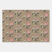 Rustikale Krawattenwickler, für ein Party verkleid Geschenkpapier Set (Vorderseite)