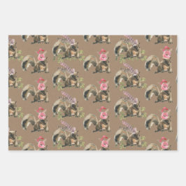 Rustikale Krawattenwickler, für ein Party verkleid Geschenkpapier Set