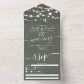 Rustikale Kreide-Zeichenketten-Initialen schreiben All In One Einladung (Innen Boden)