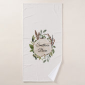 Rustikale Kreideholzscheibe Badehandtuch (Badehandtuch)