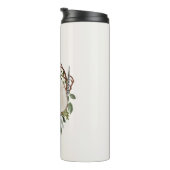 Rustikale Kreideholzscheibe Thermosbecher (Nach rechts gedreht)