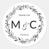 Rustikale Kreideinitiativen bevorzugen Label Runder Aufkleber (Vorderseite)