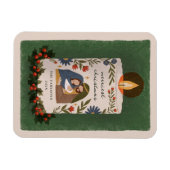 Rustikale Krippe Christliche Weihnachten Magnet (Horizontal)