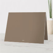 Rustikale Krippe mit Winter Florals Karte (Rückseite)