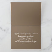 Rustikale Krippe mit Winter Florals Karte (Innenseite)