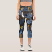 Rustikale kroatische Stone Wall Fotografie Capri Leggings (Vorderseite)