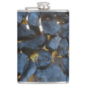 Rustikale kroatische Stone Wall Fotografie Flachmann (Vorderseite)