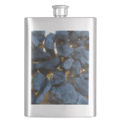 Rustikale kroatische Stone Wall Fotografie Flachmann (Vorderseite)