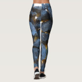 Rustikale kroatische Stone Wall Fotografie Leggings (Rückseite)