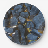 Rustikale kroatische Stone Wall Fotografie Pappteller (Vorderseite)