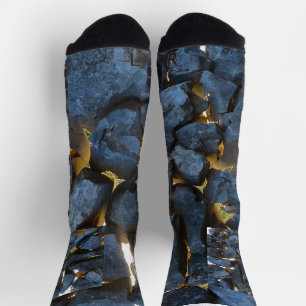Rustikale kroatische Stone Wall Fotografie Socken