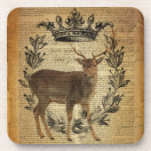 Rustikale Kronenjacke Getränkeuntersetzer (Vorderseite)
