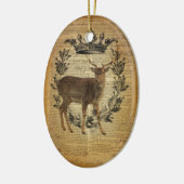 Rustikale Kronenjacke Keramikornament (Links)