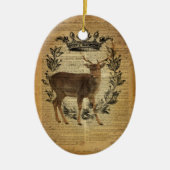 Rustikale Kronenjacke Keramikornament (Vorne)