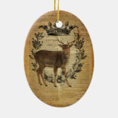 Rustikale Kronenjacke Keramikornament (Hinten)