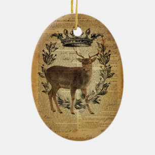 Rustikale Kronenjacke Keramikornament