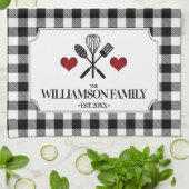 Rustikale Küche Familienname Geschirrtuch (Gefaltet)