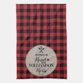 Rustikale Küche Familienname Geschirrtuch (Vertikal)