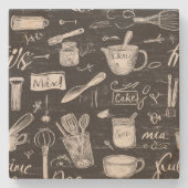 Rustikale Küche Steinuntersetzer (Vorderseite)