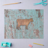 Rustikale Kuh 2 Seidenpapier (Basteln)