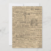 Rustikale Kuh Baby Dusche Einladung (Rückseite)