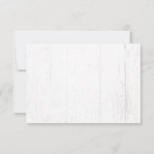 Rustikale Kuh Skull Boho Bloral Rosa Aquarell RSVP Karte (Rückseite)