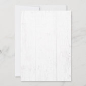 Rustikale Kuh Skull Boho Blumenrosa Probe Abendess Einladung (Rückseite)