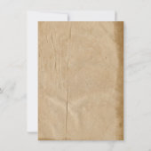 Rustikale Kühe Rindfleisch Hinterhof Grad Keks GRI Einladung (Rückseite)