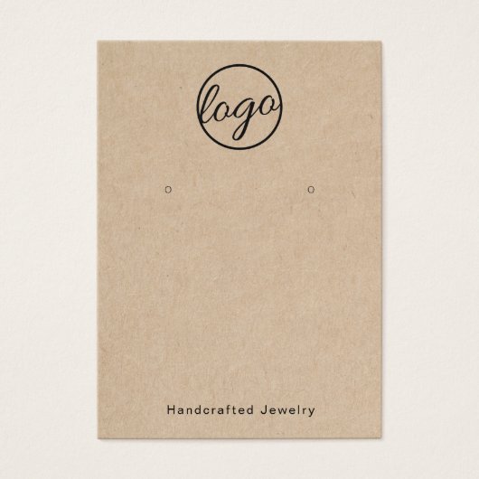 Rustikale Kundenkarte mit eigenem Logo (Vorderseite)