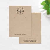 Rustikale Kundenkarte mit eigenem Logo (Schreibtisch)