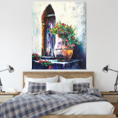 Rustikale Kunst Leinwanddruck (Insitu (Schlafzimmer))