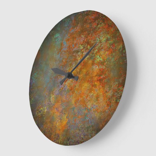 Rustikale Kunstfertigkeit Inspiriert Große Wanduhr (Winkel)